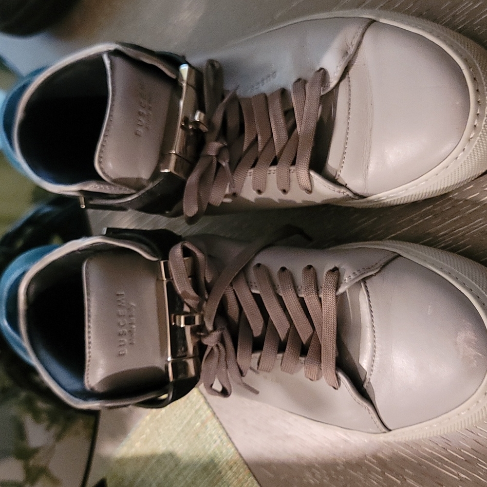 Authentic Buscemi Padlock Hi Top Sneakers